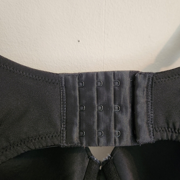 Cacique Lane Bryant Cotton Lightly Lined T-Shirt 36F Black 3D - Picture 4 of 8